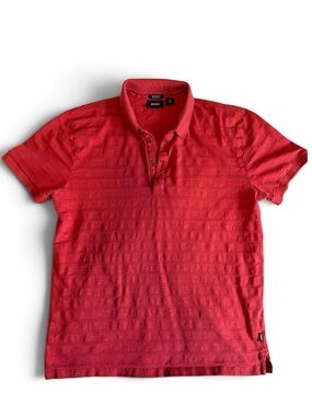 BOSS Hugo Boss Rapino 41 Red Mercerised Cotton Polo